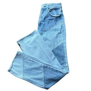 PacSun boyfriend patchwork light wash straight leg jeans women’s  size 26 Y2K